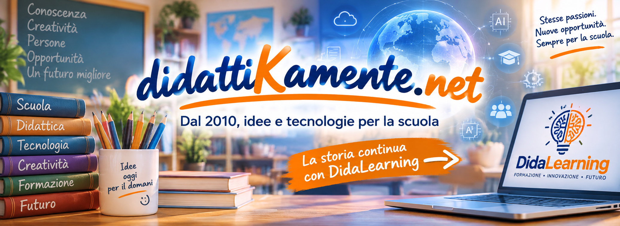 Didattikamente.net dal 2010 - La storia continua con DidaLearning
